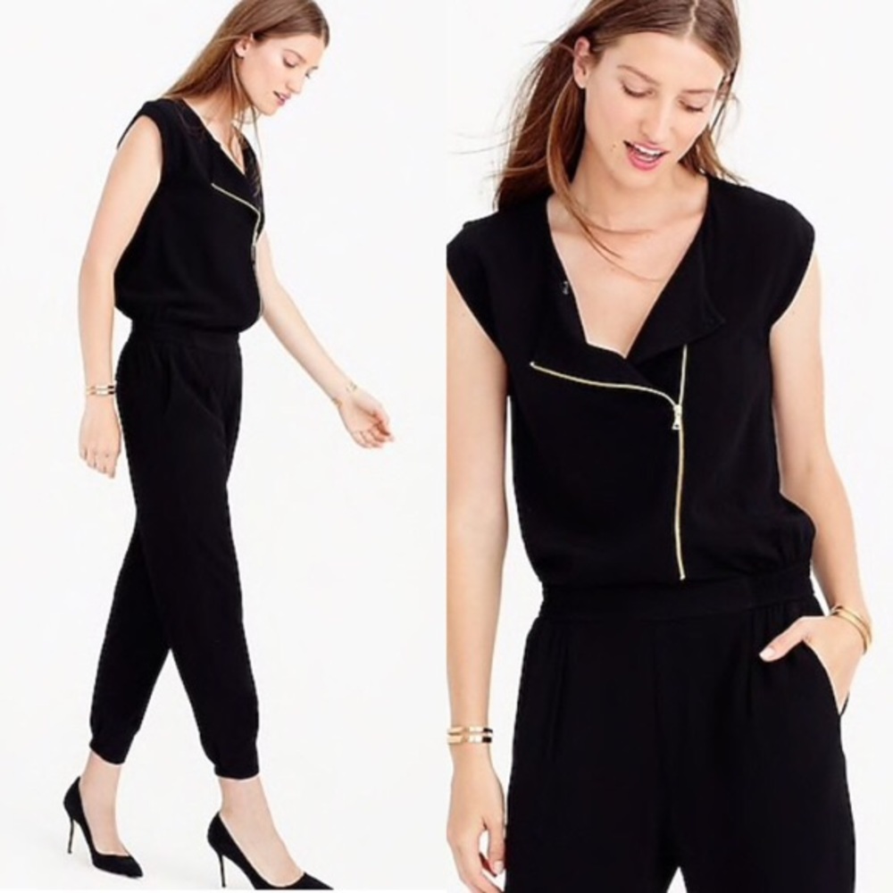 J.Crew black jumpsuit in size 4.